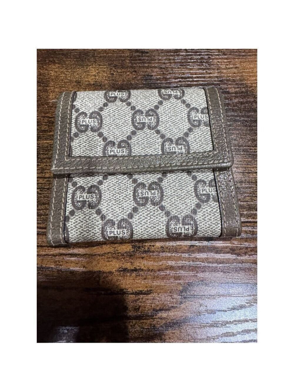 Gucci Plus Monogram Card and Coin Pouch 1970’s-1980’s